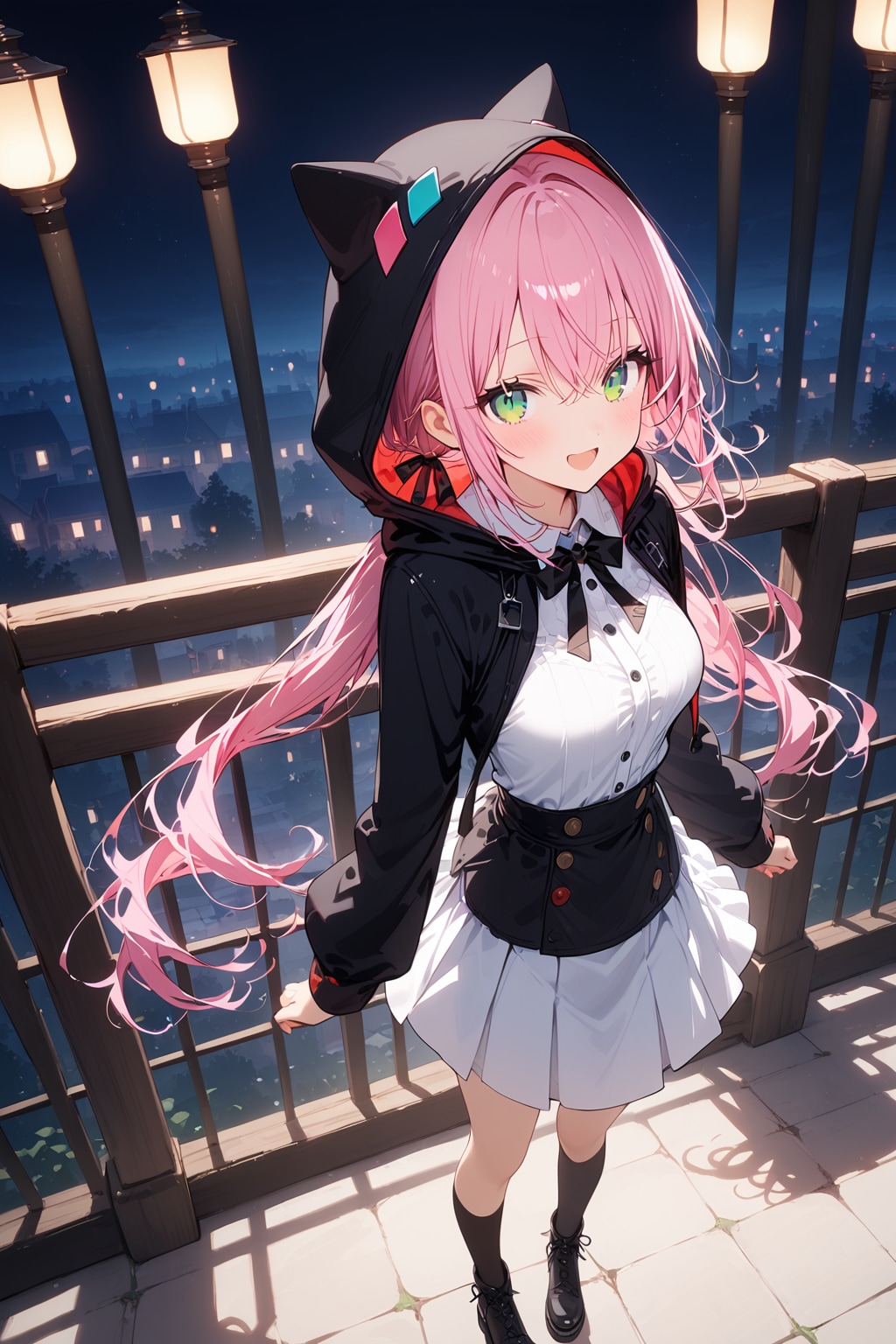 ローブ姿の桃花