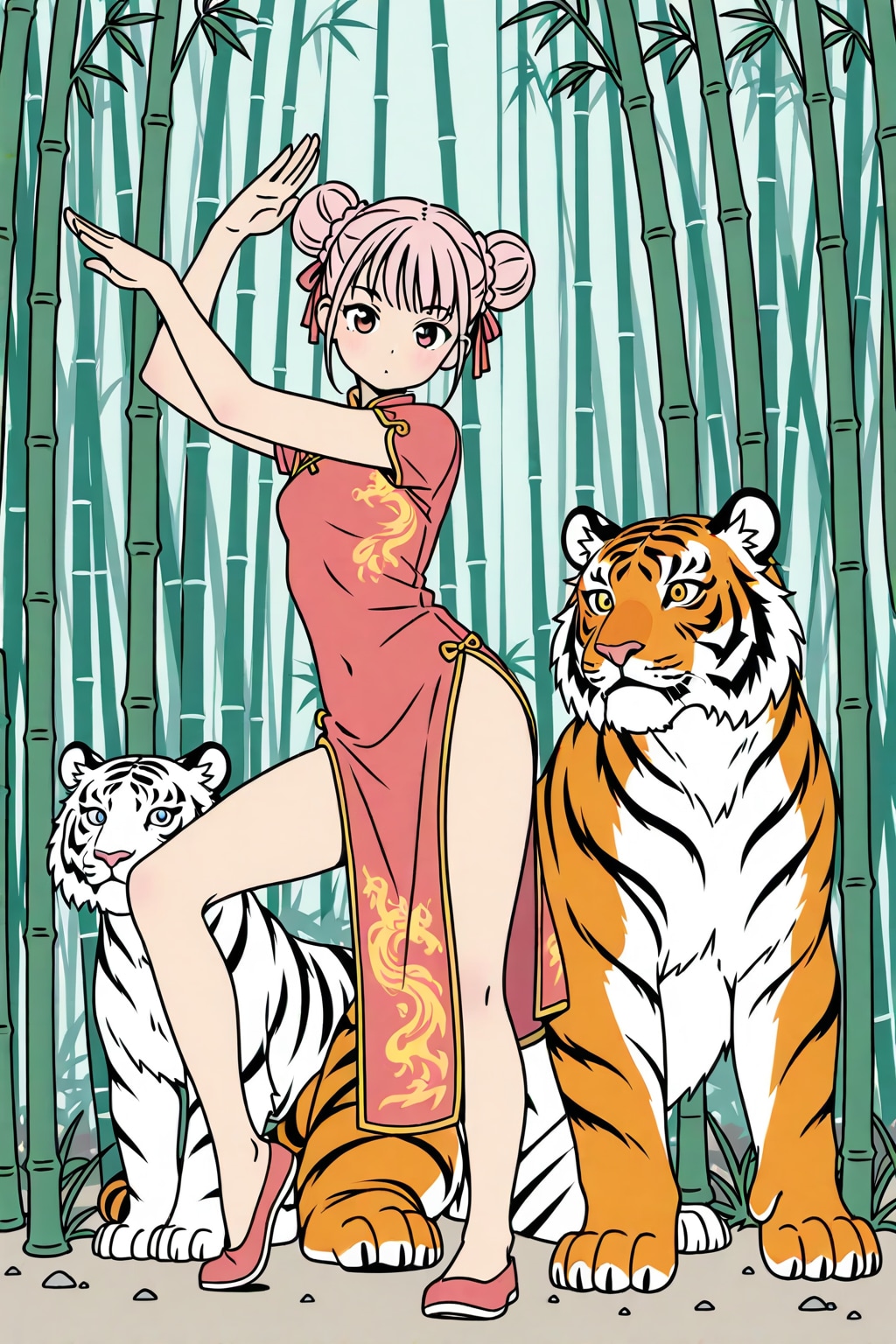 竹林にてお団子さん