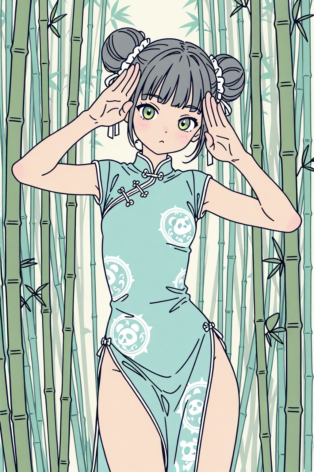 竹林にてお団子さん | の人気AIイラスト・グラビア