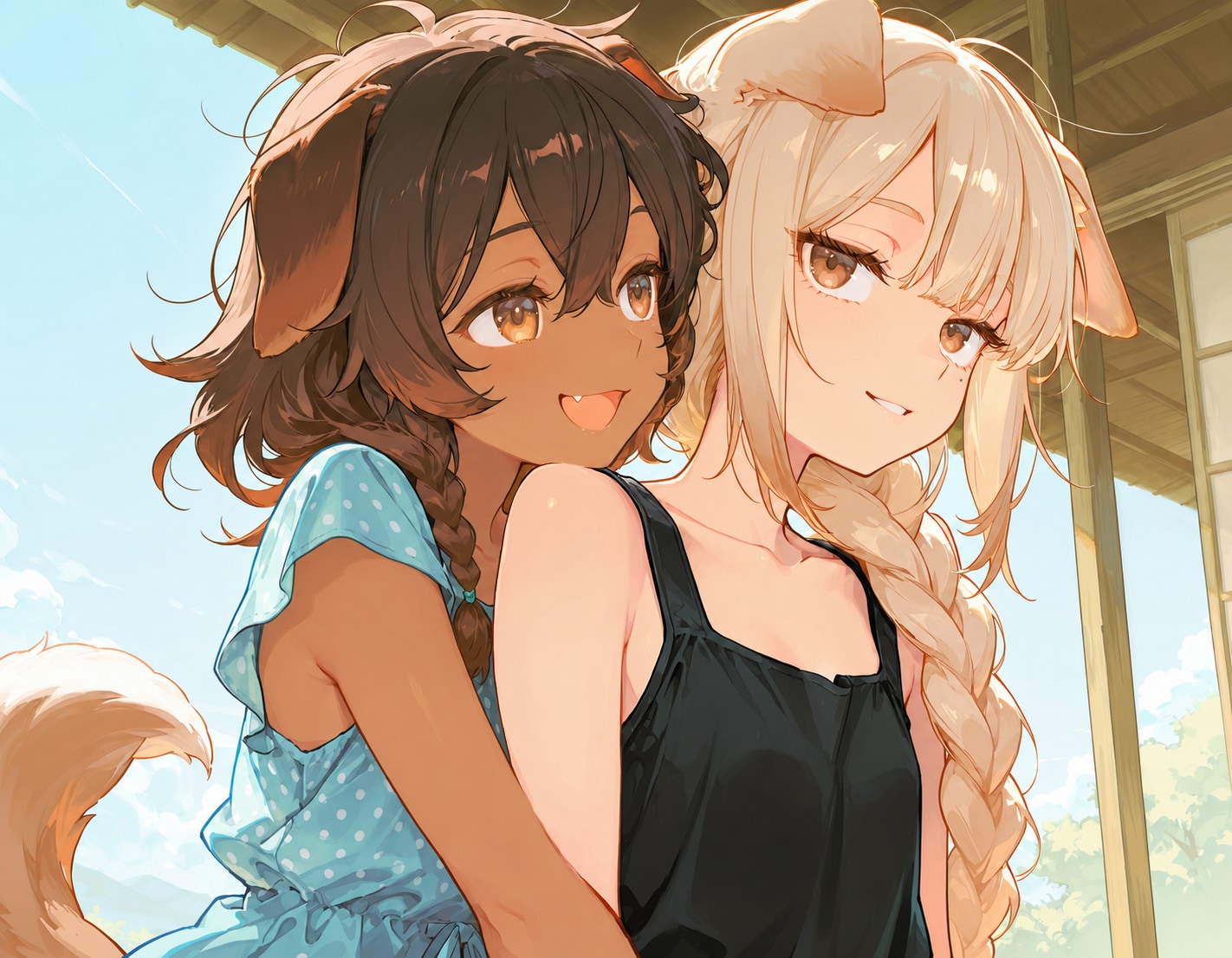まりあと藍と… | の人気AIイラスト・グラビア