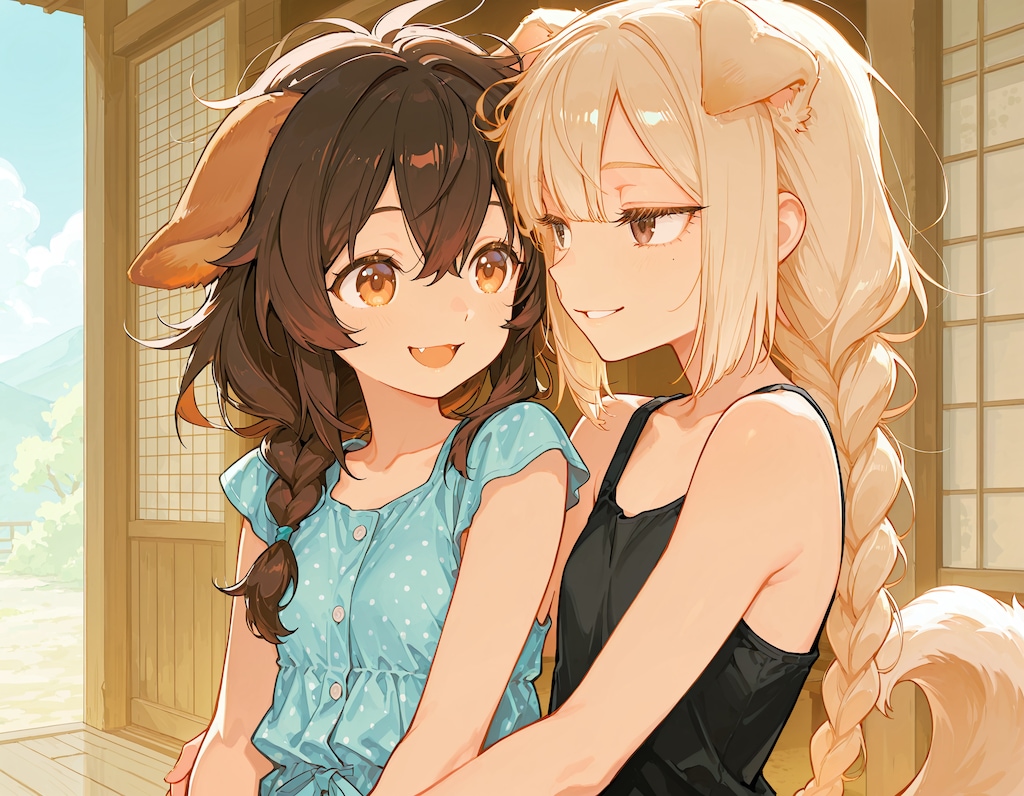 まりあと藍と…