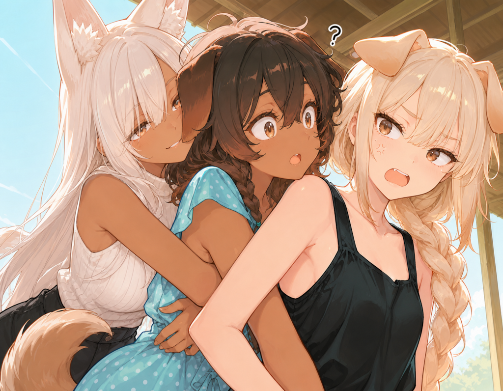 まりあと藍と…