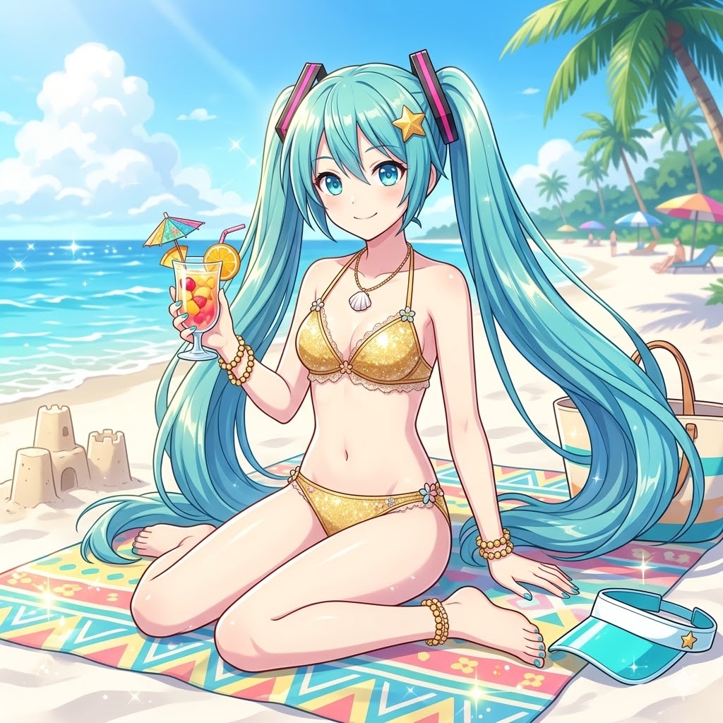 金ビキニの初音ミク