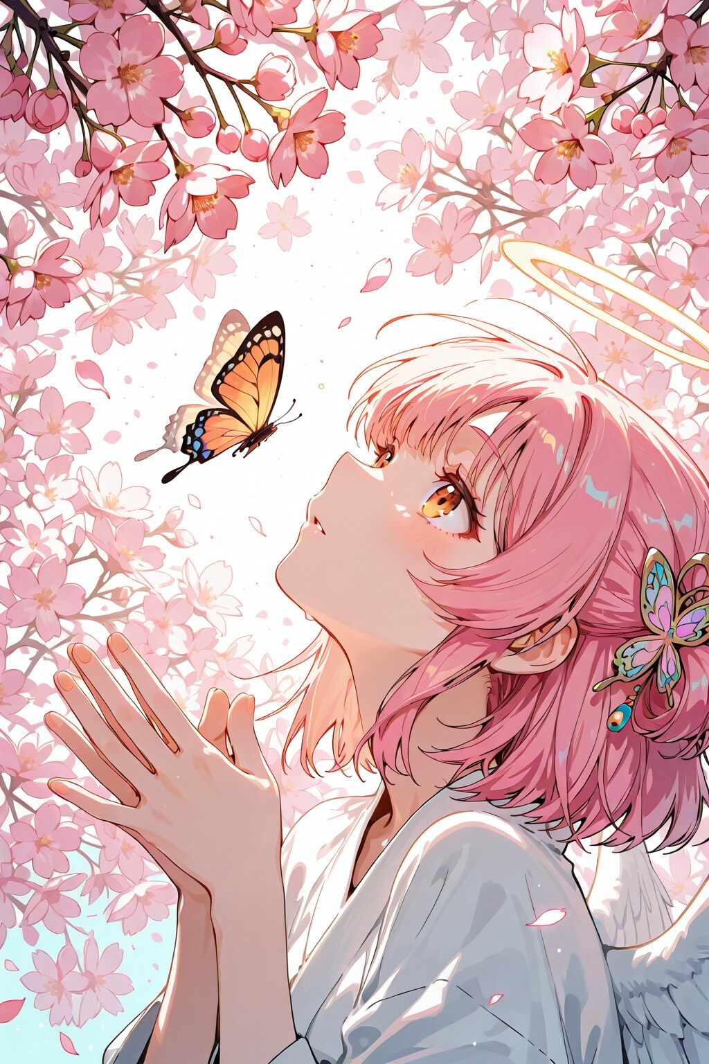 天使と、天使のことが好きな蝶