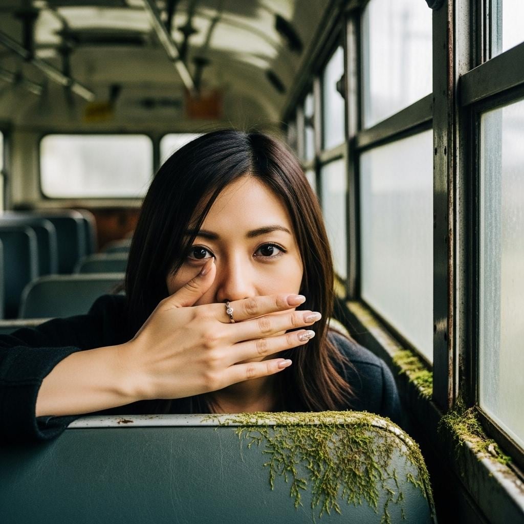 廃バスのAI美女の指先を眺めたい