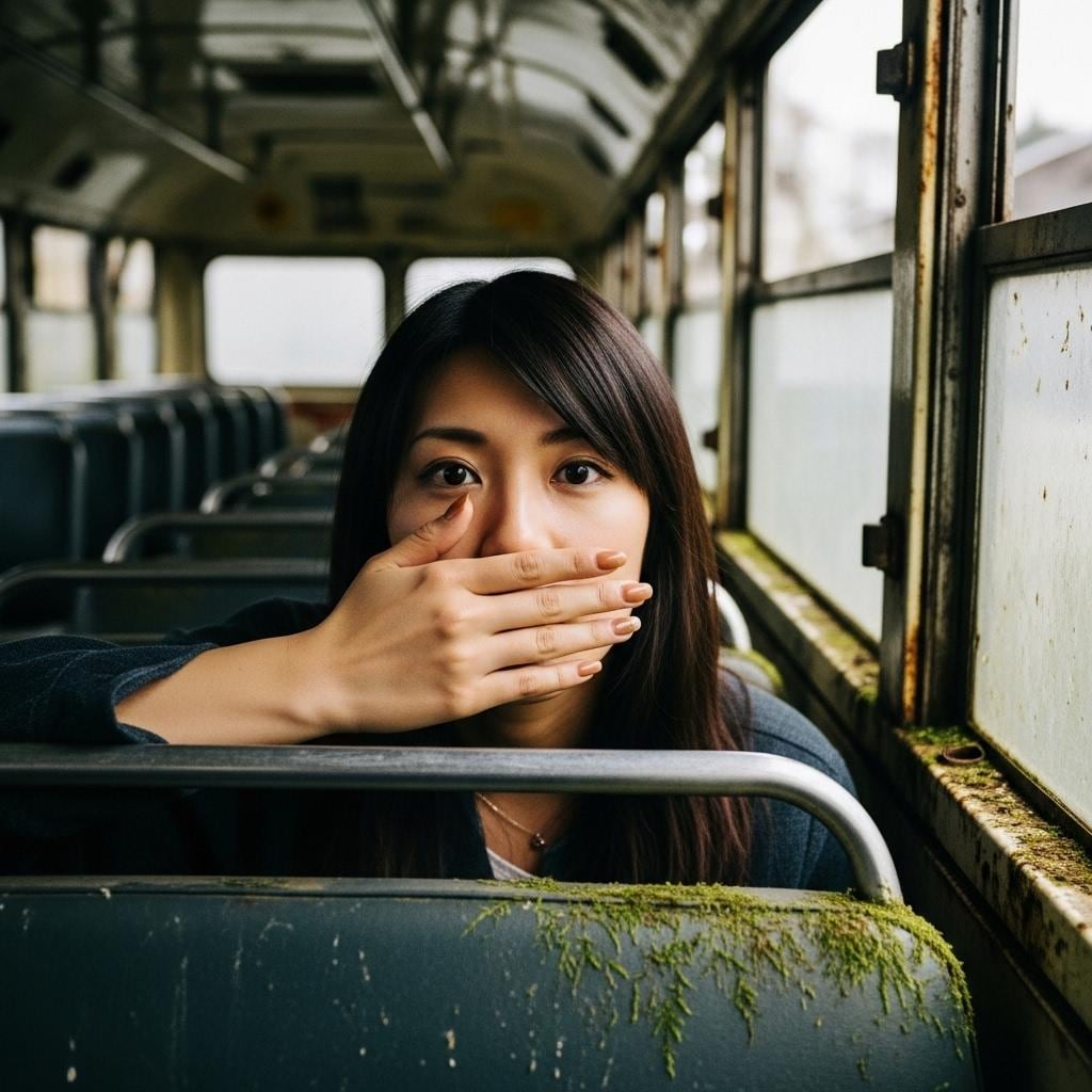 廃バスのAI美女の指先を眺めたい