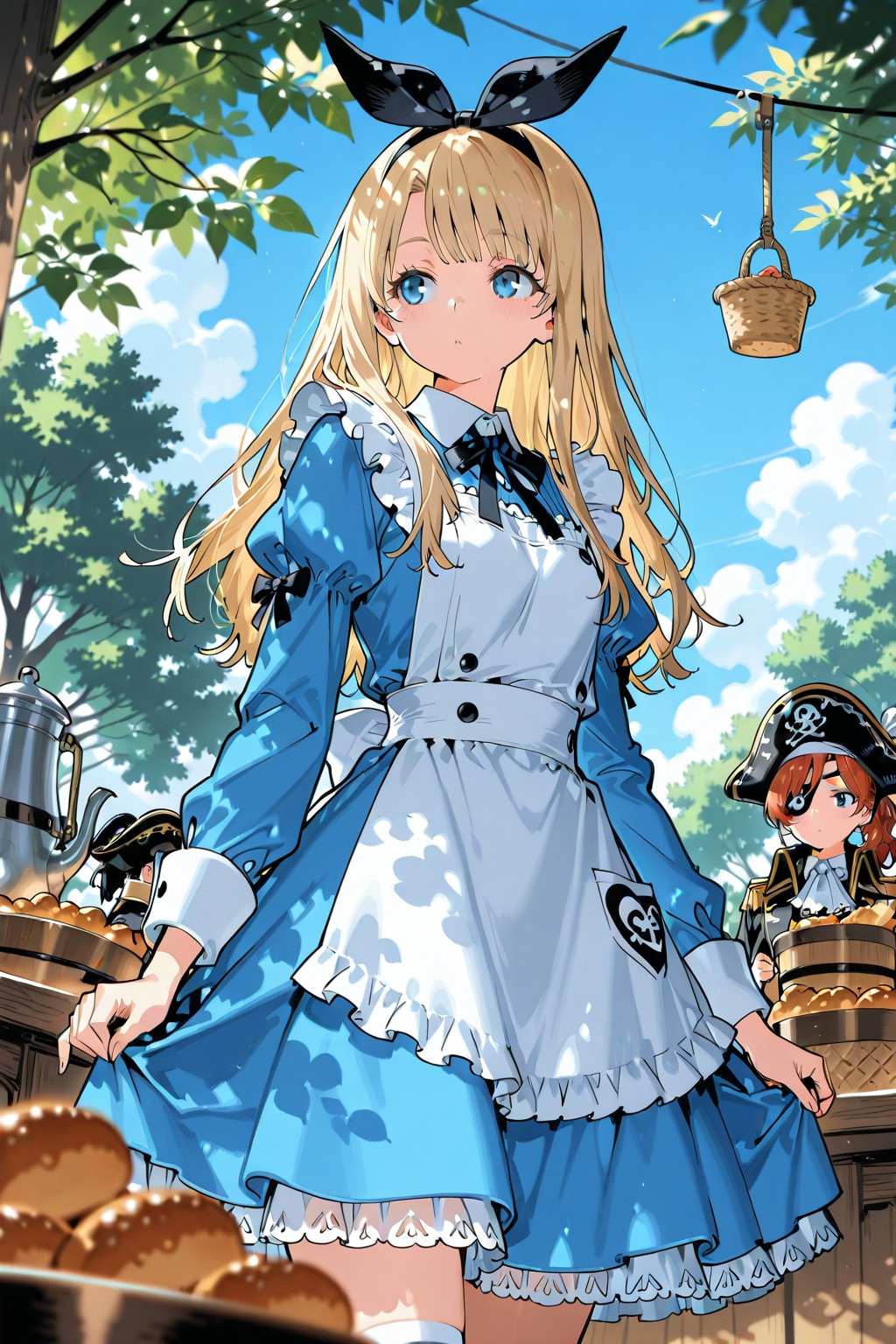 アリスと海賊のコスプレ