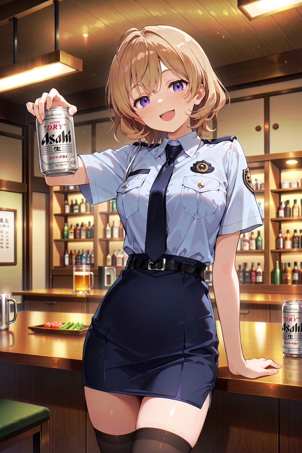 ジト目婦警さんとビール ～乾さつきのドライな日常～ Z515