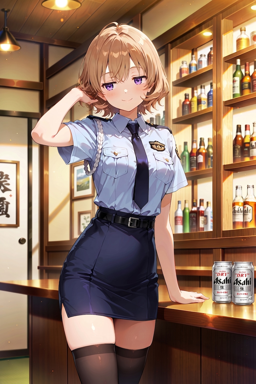 ジト目婦警さんとビール ～乾さつきのドライな日常～ Z515