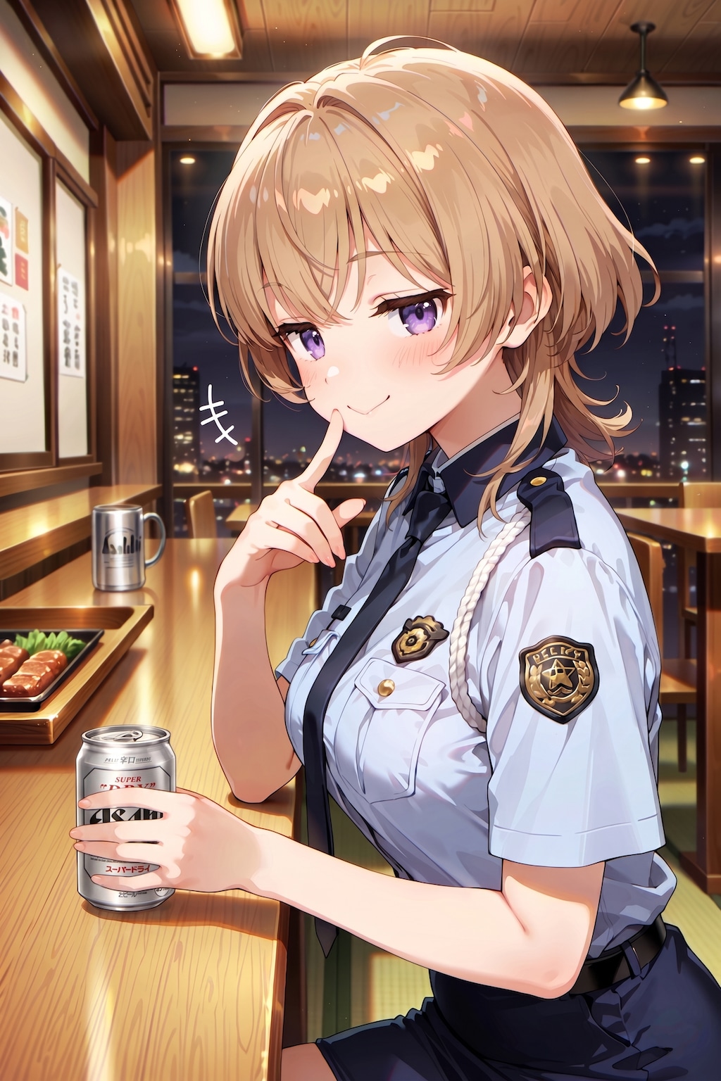 ジト目婦警さんとビール ～乾さつきのドライな日常～ Z515