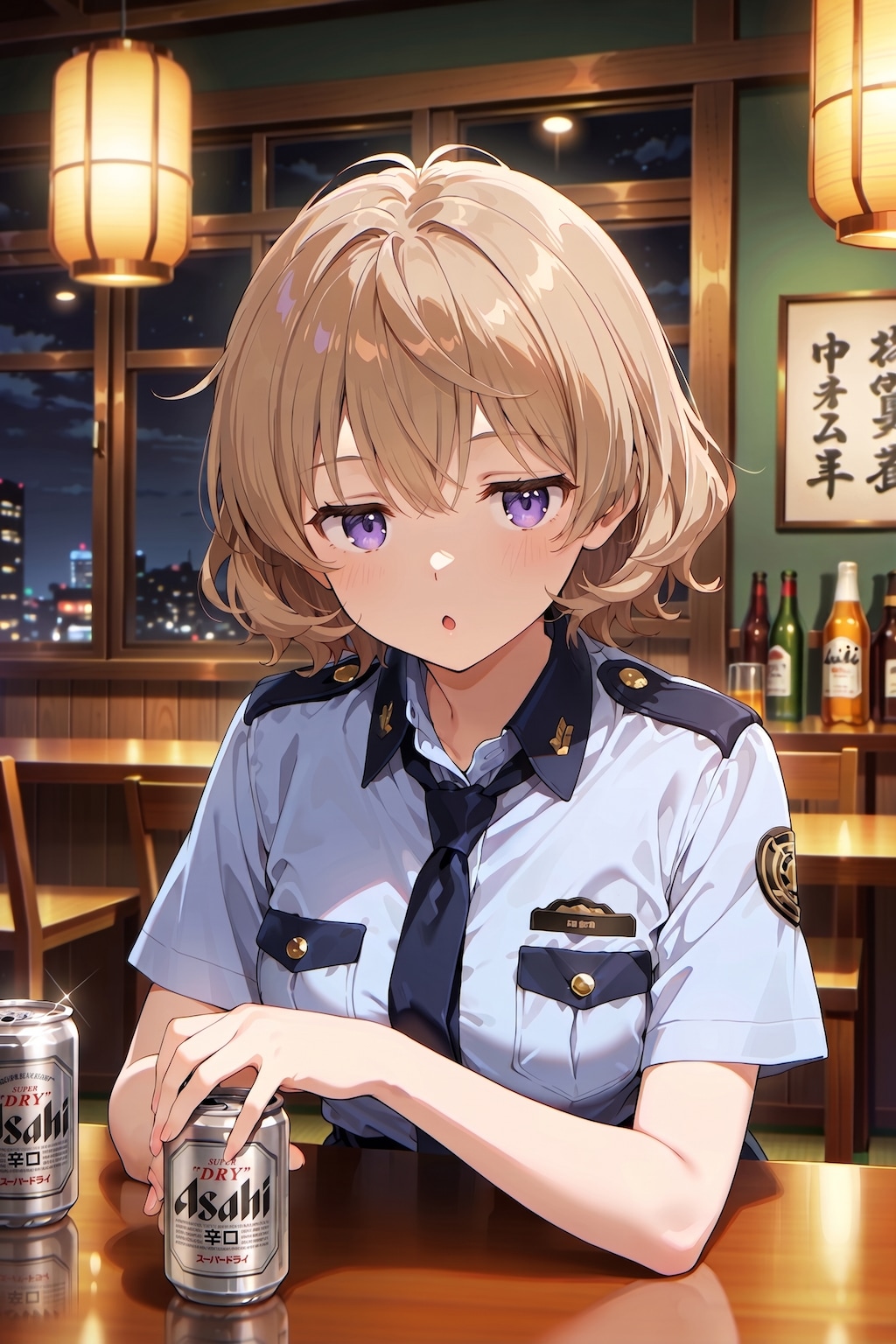 ジト目婦警さんとビール ～乾さつきのドライな日常～ Z515