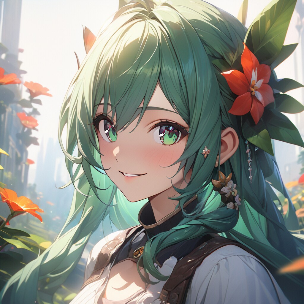 緑髪の妖精さん