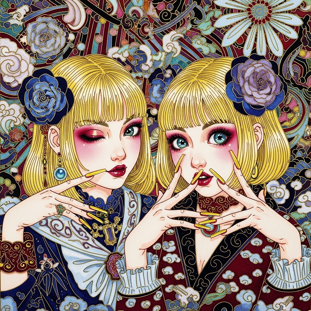 ギャル✕七宝焼 | の人気AIイラスト・グラビア