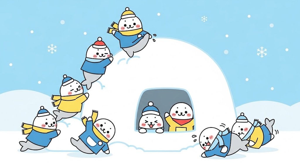 じたばた！ゆきあそび