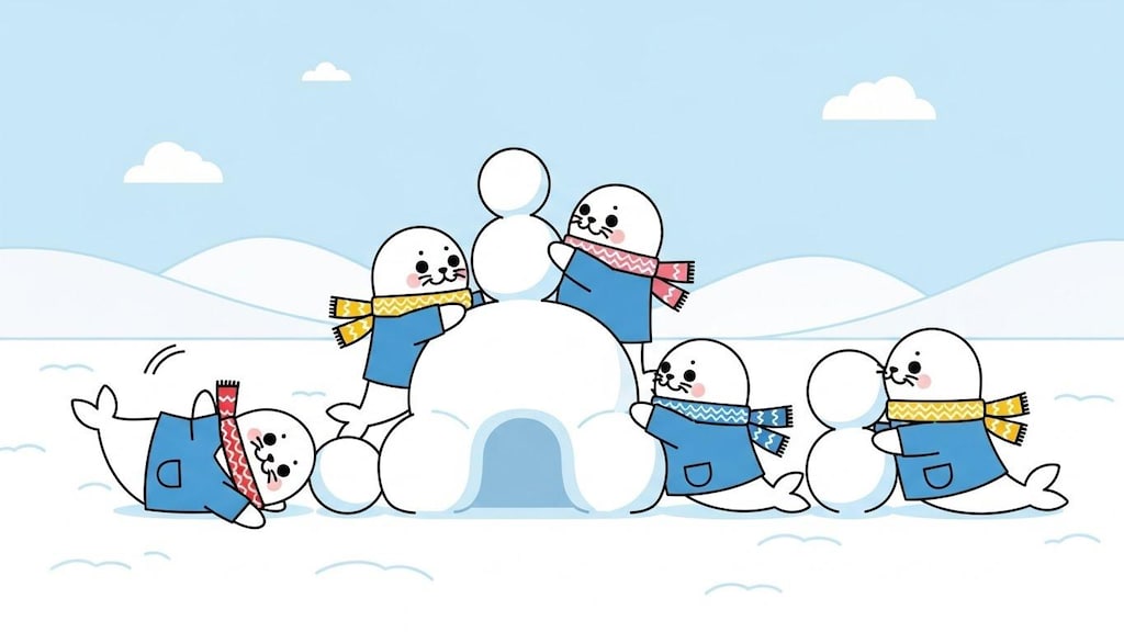 じたばた！ゆきあそび