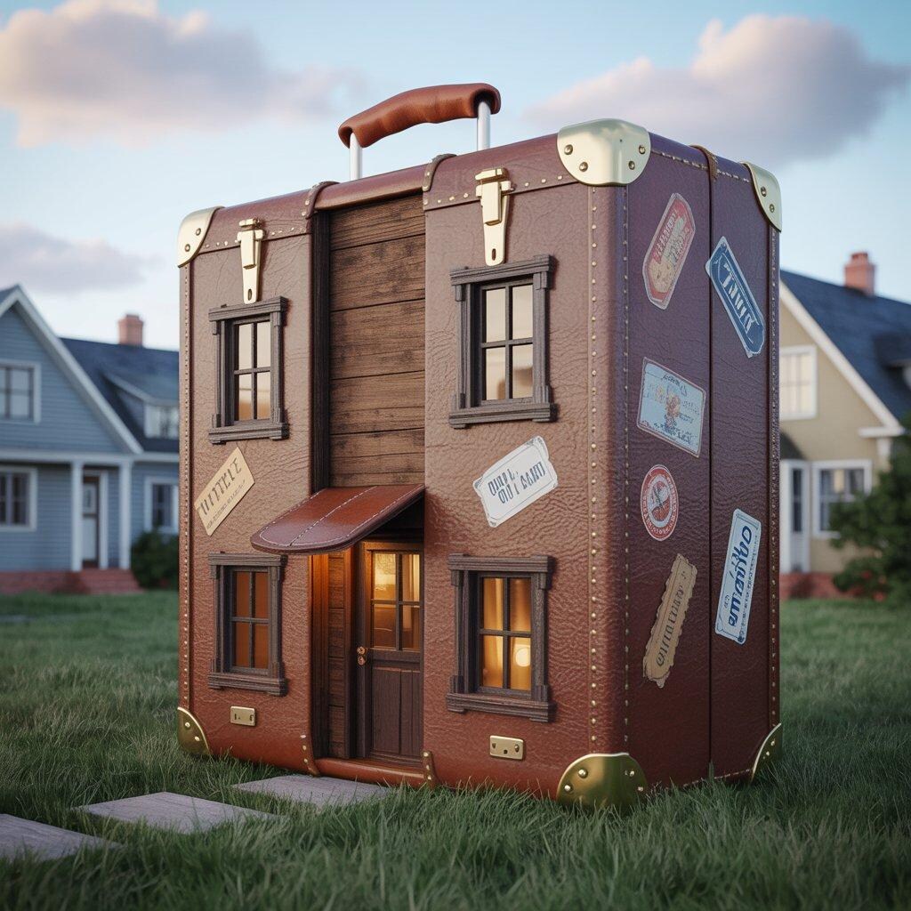 スーツケースっぽい家