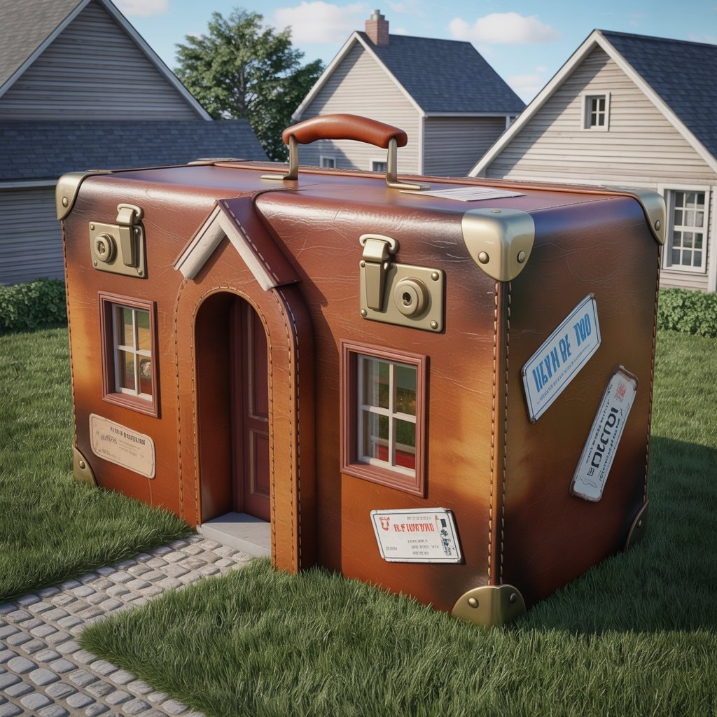 スーツケースっぽい家