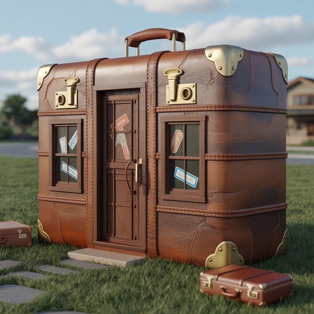 スーツケースっぽい家