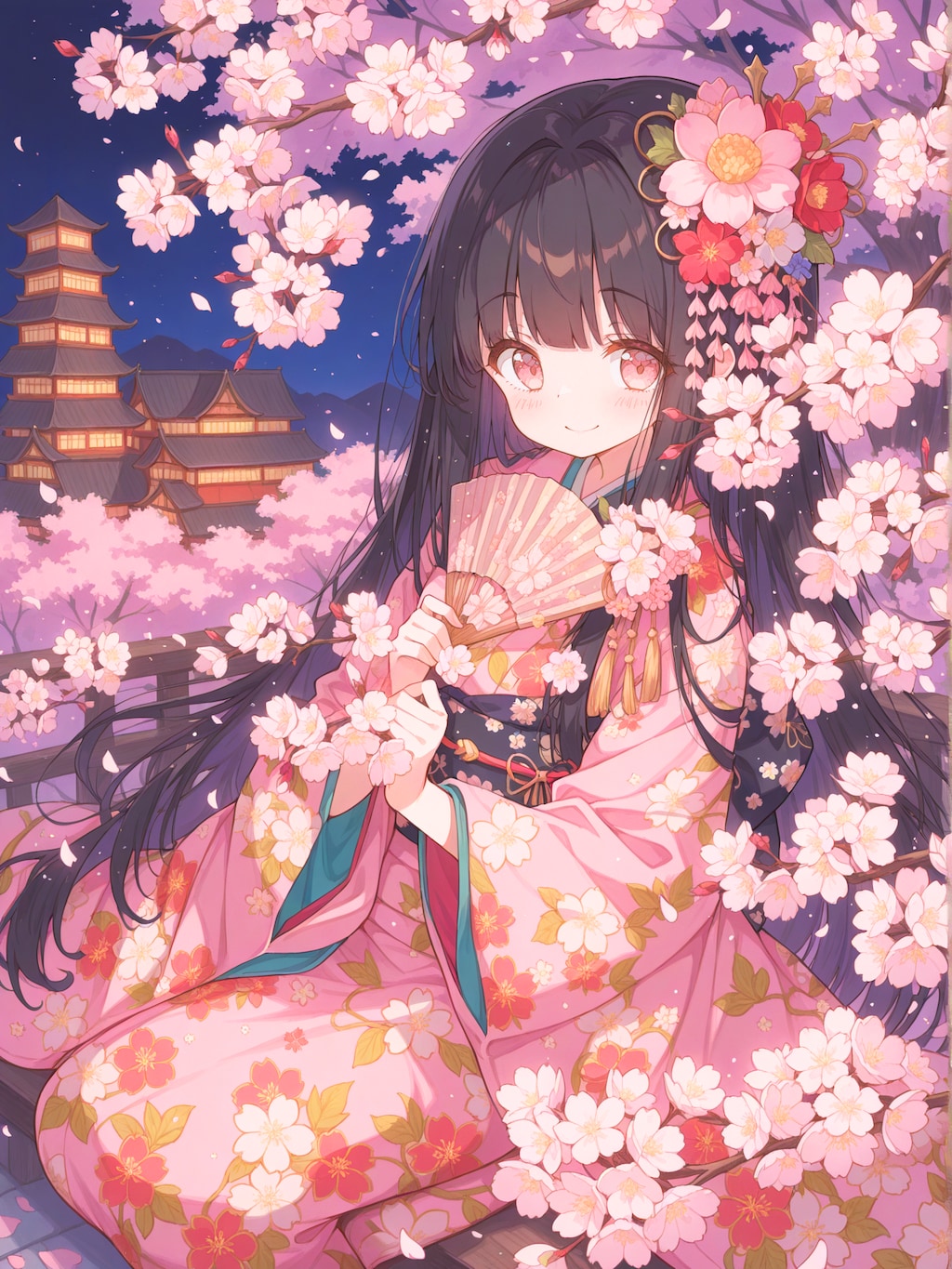 城下の名夜桜スポット