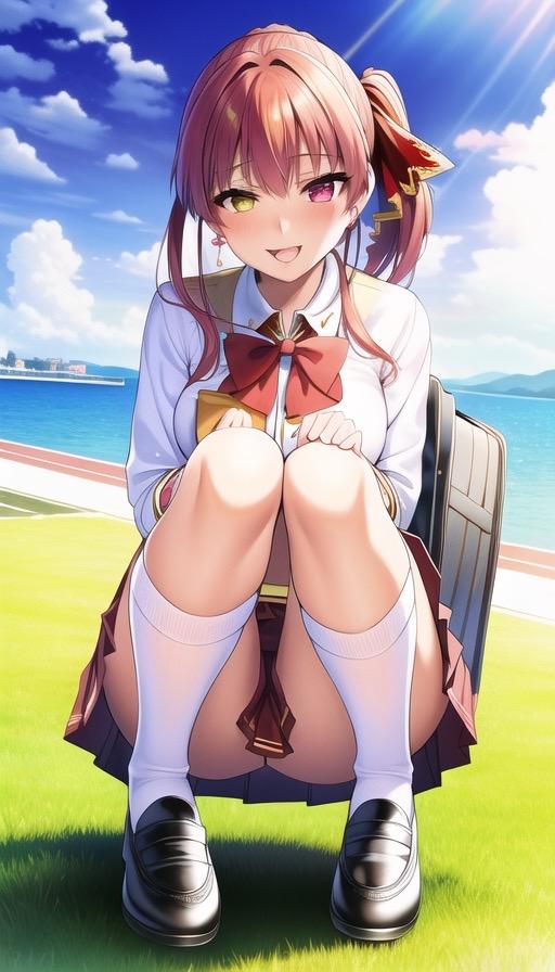 宝鐘マリン似のJK（女子高生）