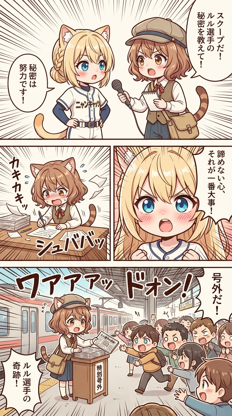 突撃！ミミの熱血取材🔥 | の人気AIイラスト・グラビア