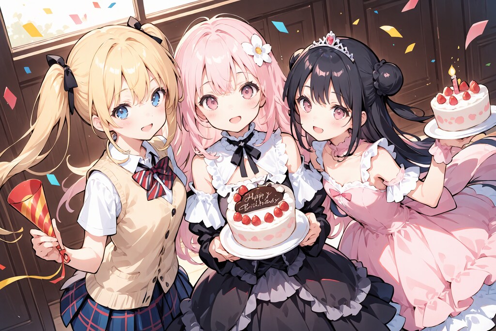 アイコンの人とお団子姫さまのお誕生日に凸する美桜ちゃん