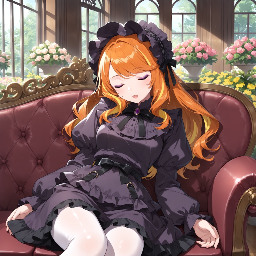 サンルームで紅茶