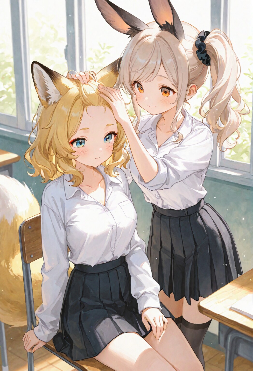 前髪調整中 🦊×🐇