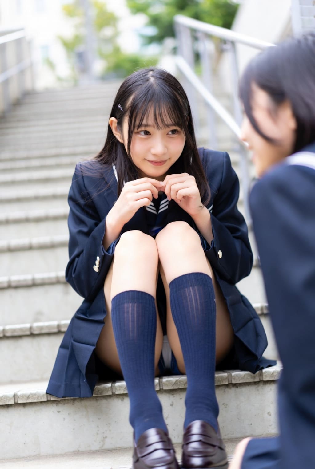 階段パンチラ