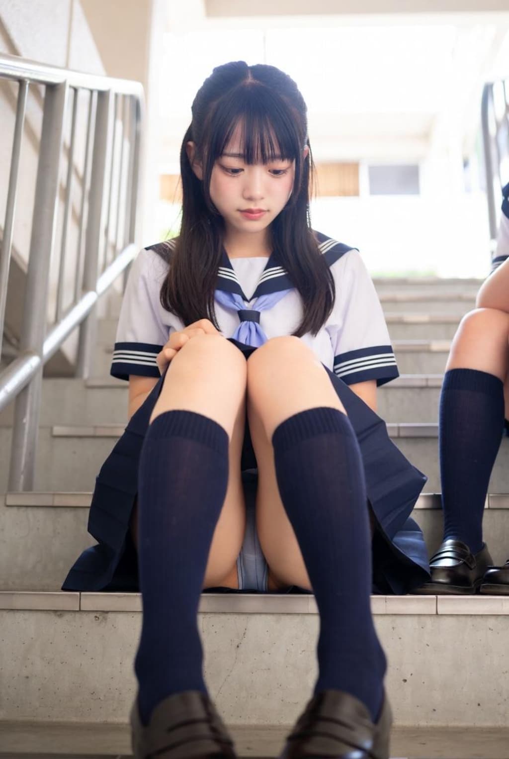 階段パンチラ