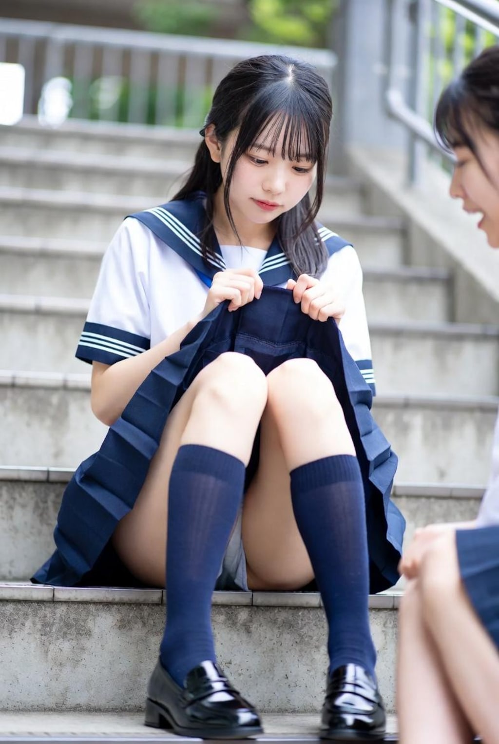 階段パンチラ