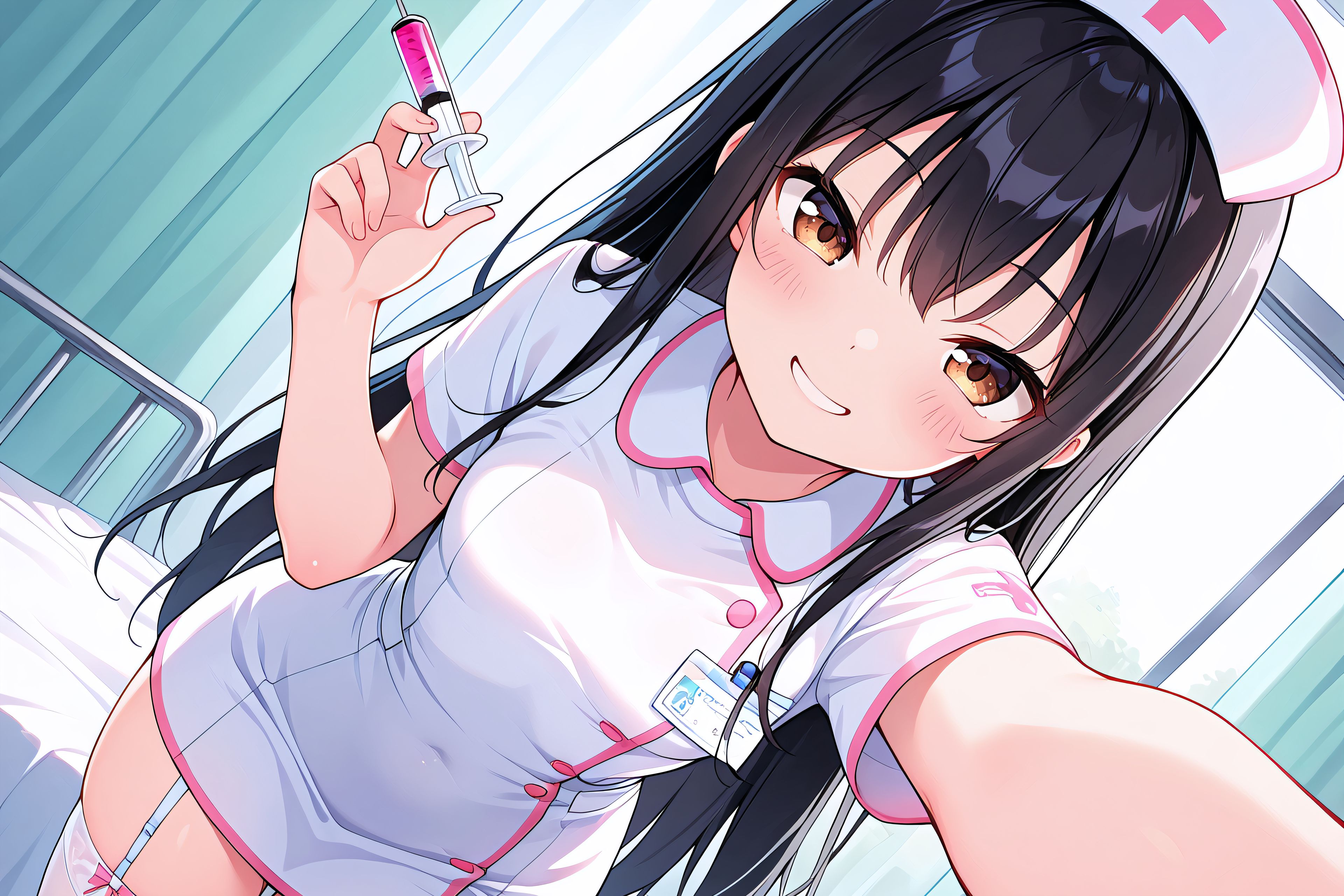 看護師の黒髪ちゃん | の人気AIイラスト・グラビア