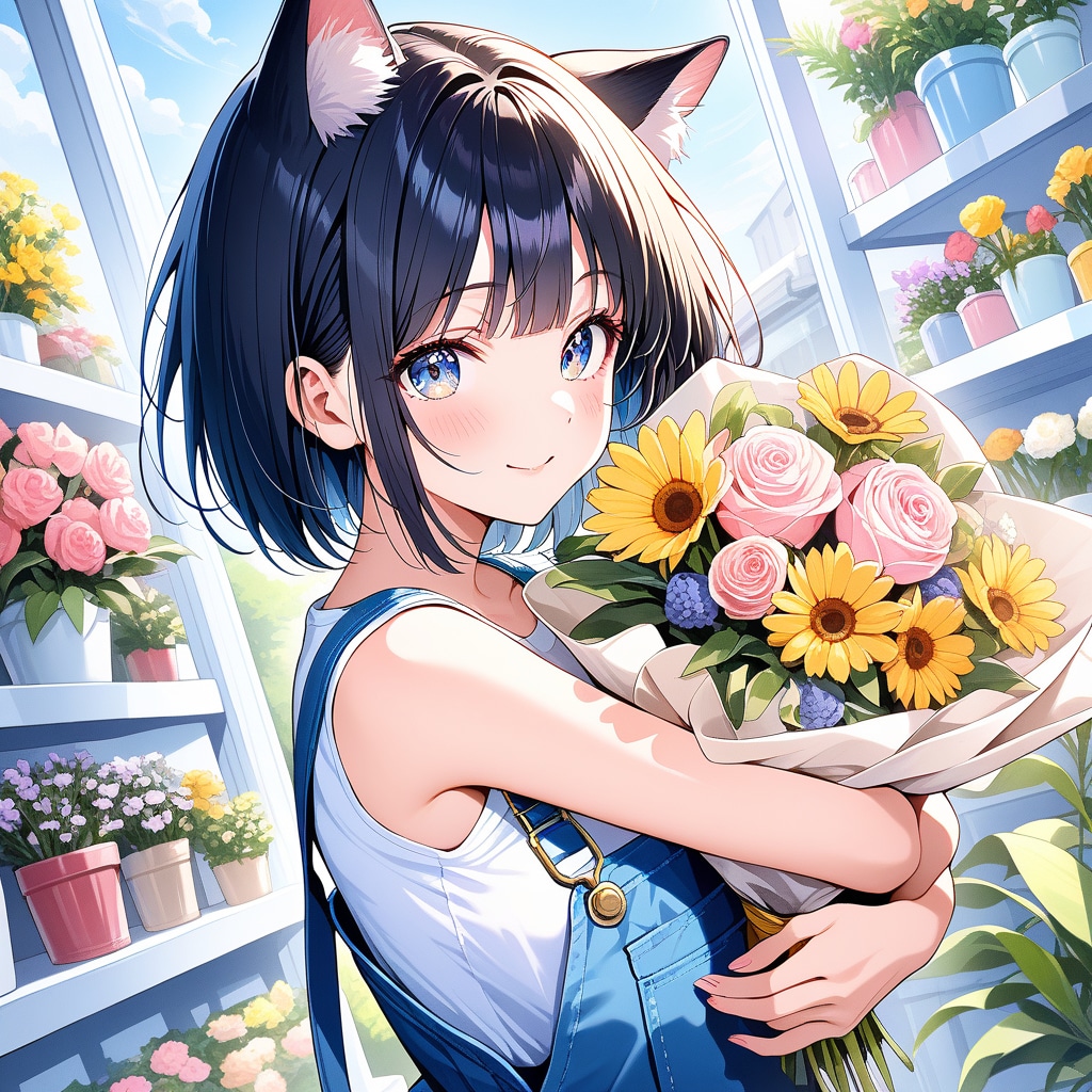 花屋の猫娘
