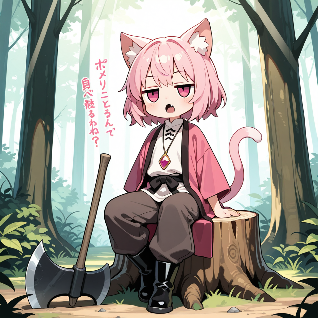 オイ！！作者！！木こりがこんなネックレスするもんかにゃ？？