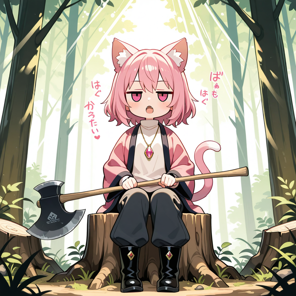 オイ！！作者！！木こりがこんなネックレスするもんかにゃ？？