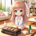 焼きたての餃子を食べる小さな女の子 10枚目