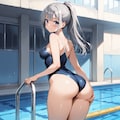 GHOSTちゃんとスクール水着 5枚目