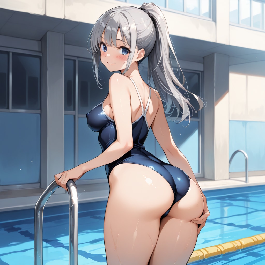 GHOSTちゃんとスクール水着