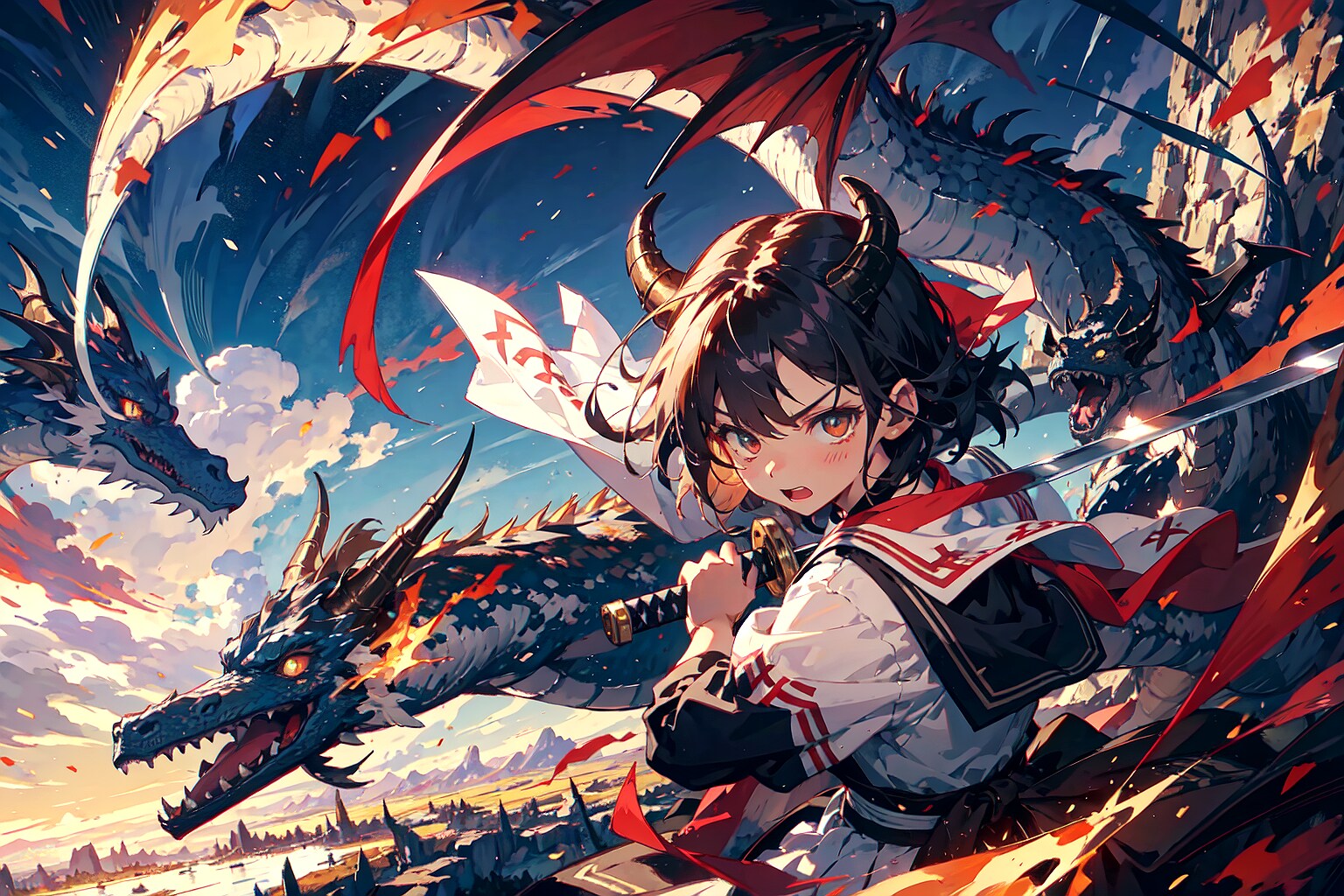 龍を従える子