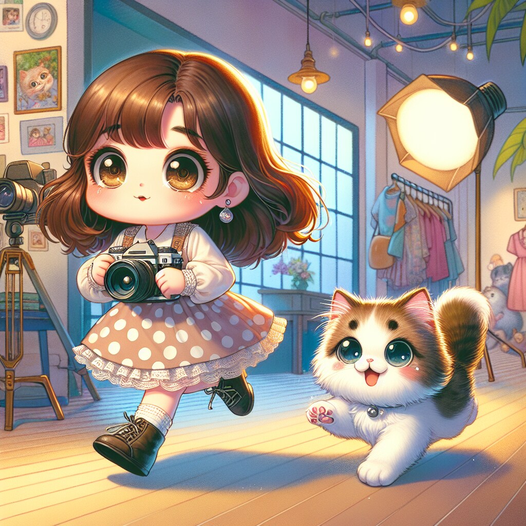 もう！こっちむいて！