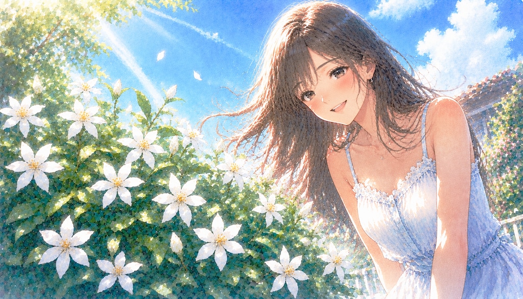 誕生花　0630 クチナシ