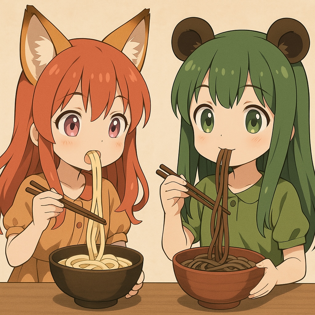 04/08の　きの子ちゃんとたけの子ちゃん