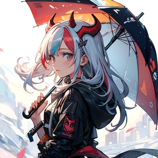 鬼子と傘 | の人気AIイラスト・グラビア