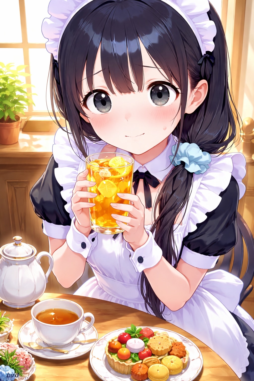 レモンティーを入れてくれる あずさちゃん