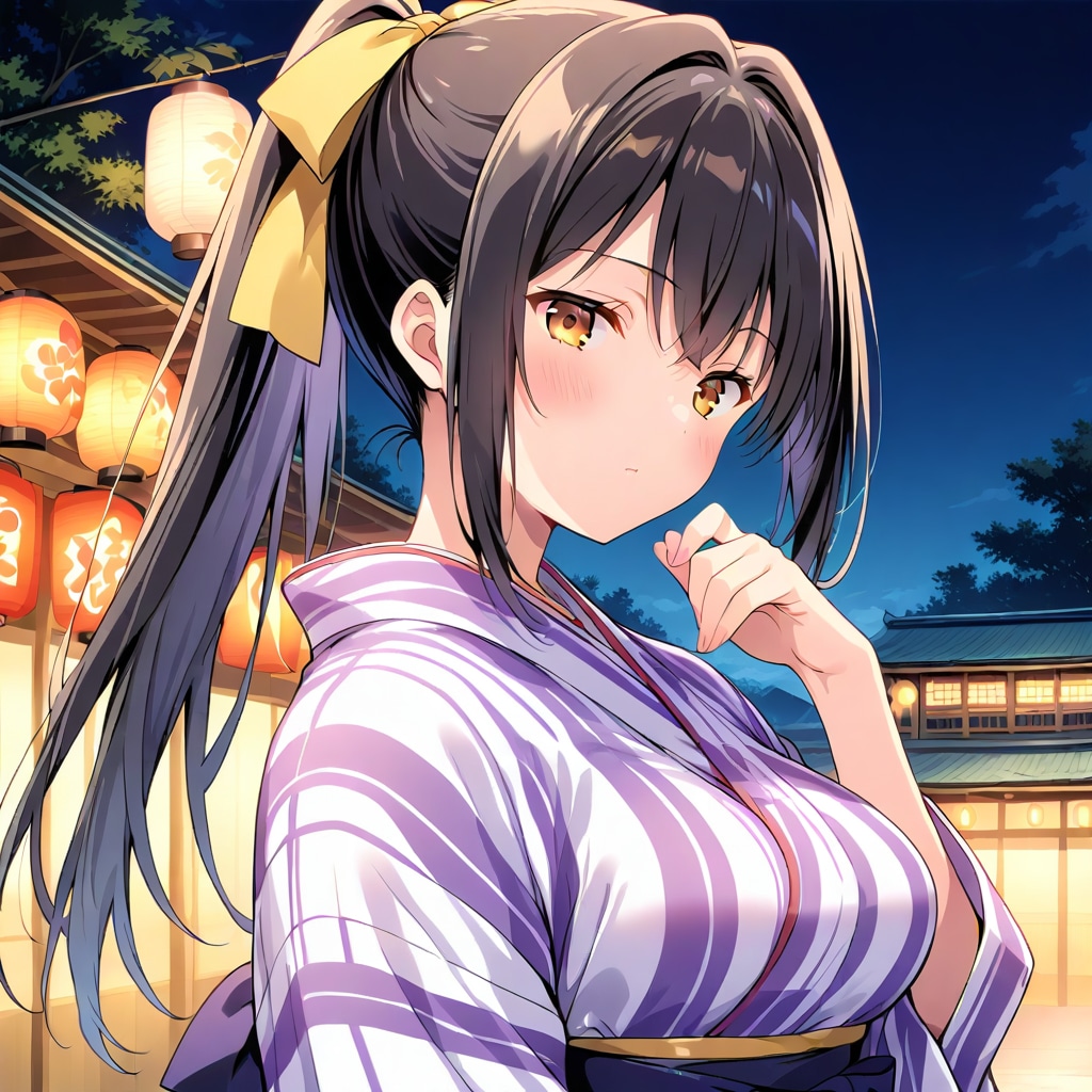 次どこの屋台行こっかな～？（來海ちゃん）