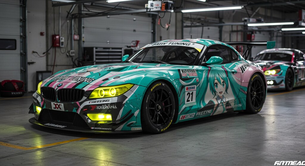 BMW初音ミクレーシングカー