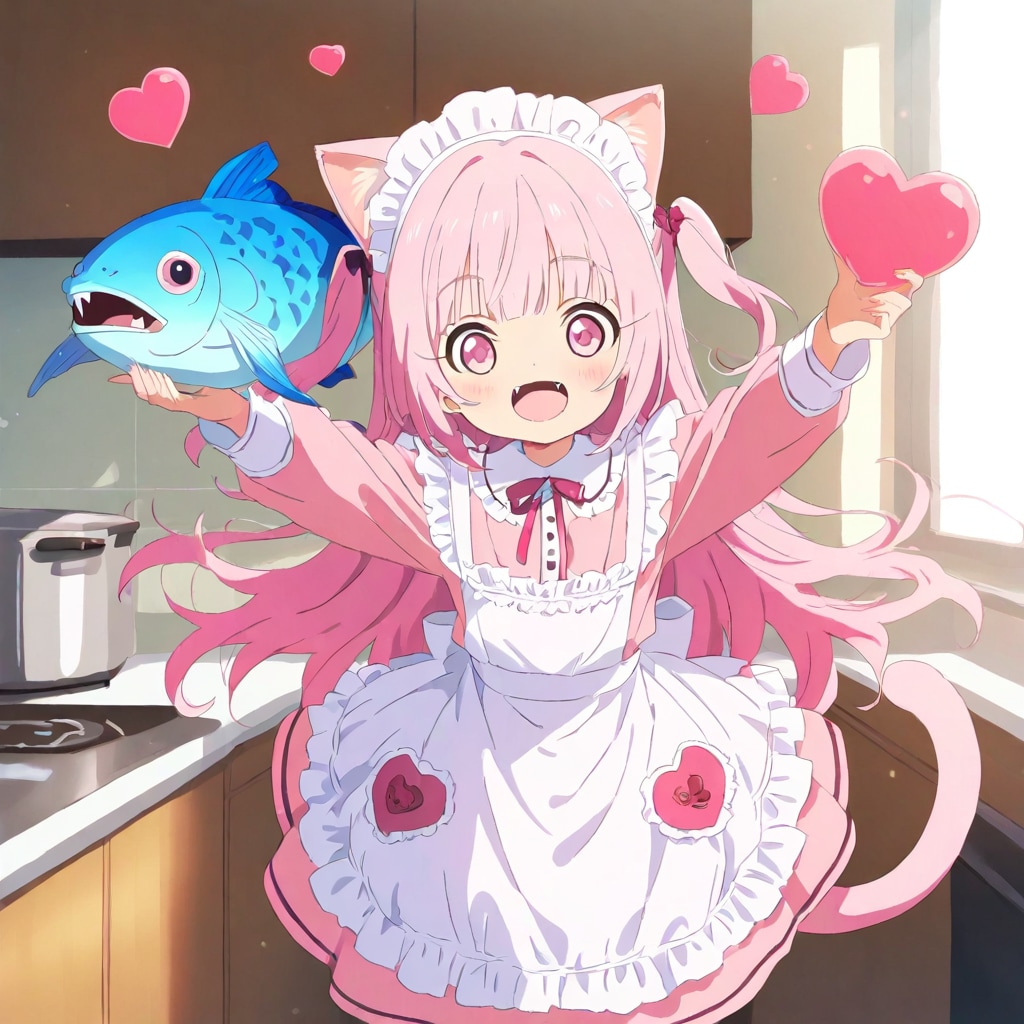 愛情たっぷりおさかにゃ料理～♥️