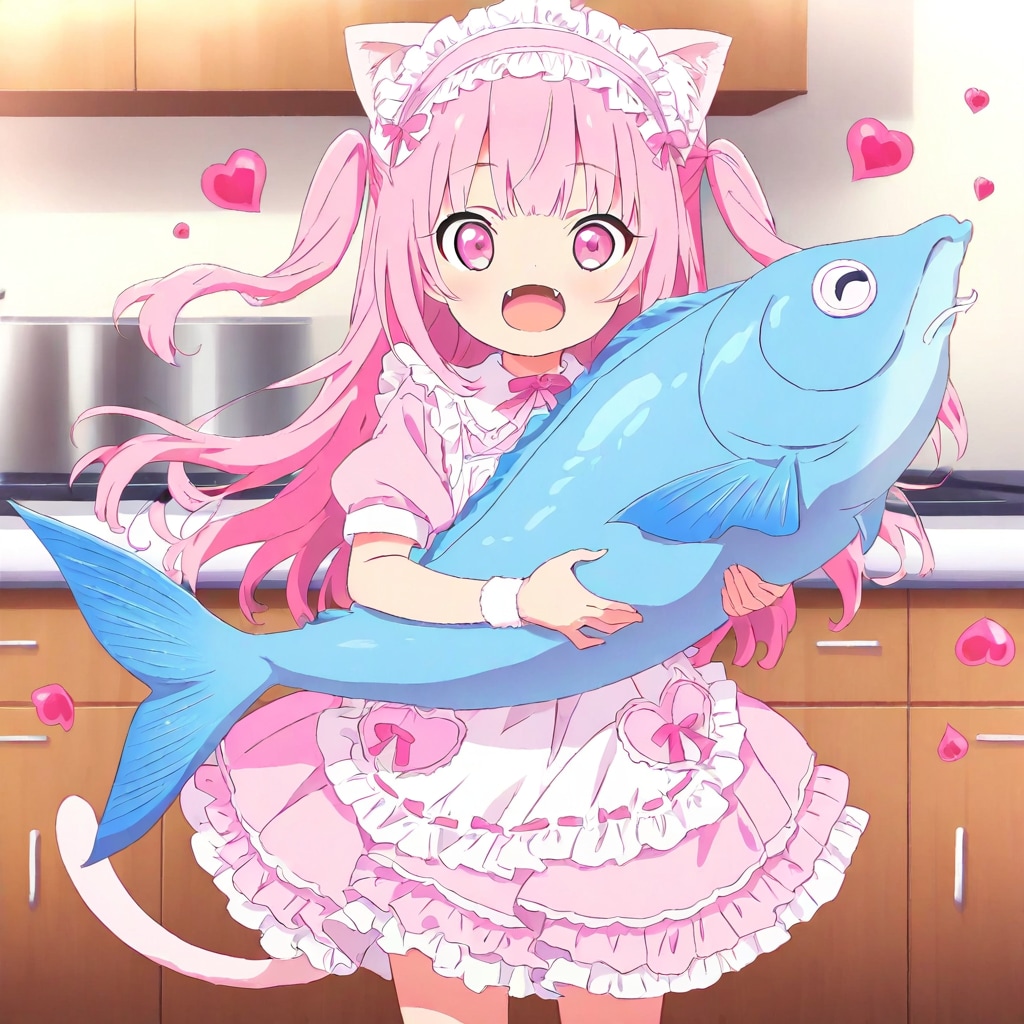 愛情たっぷりおさかにゃ料理～♥️