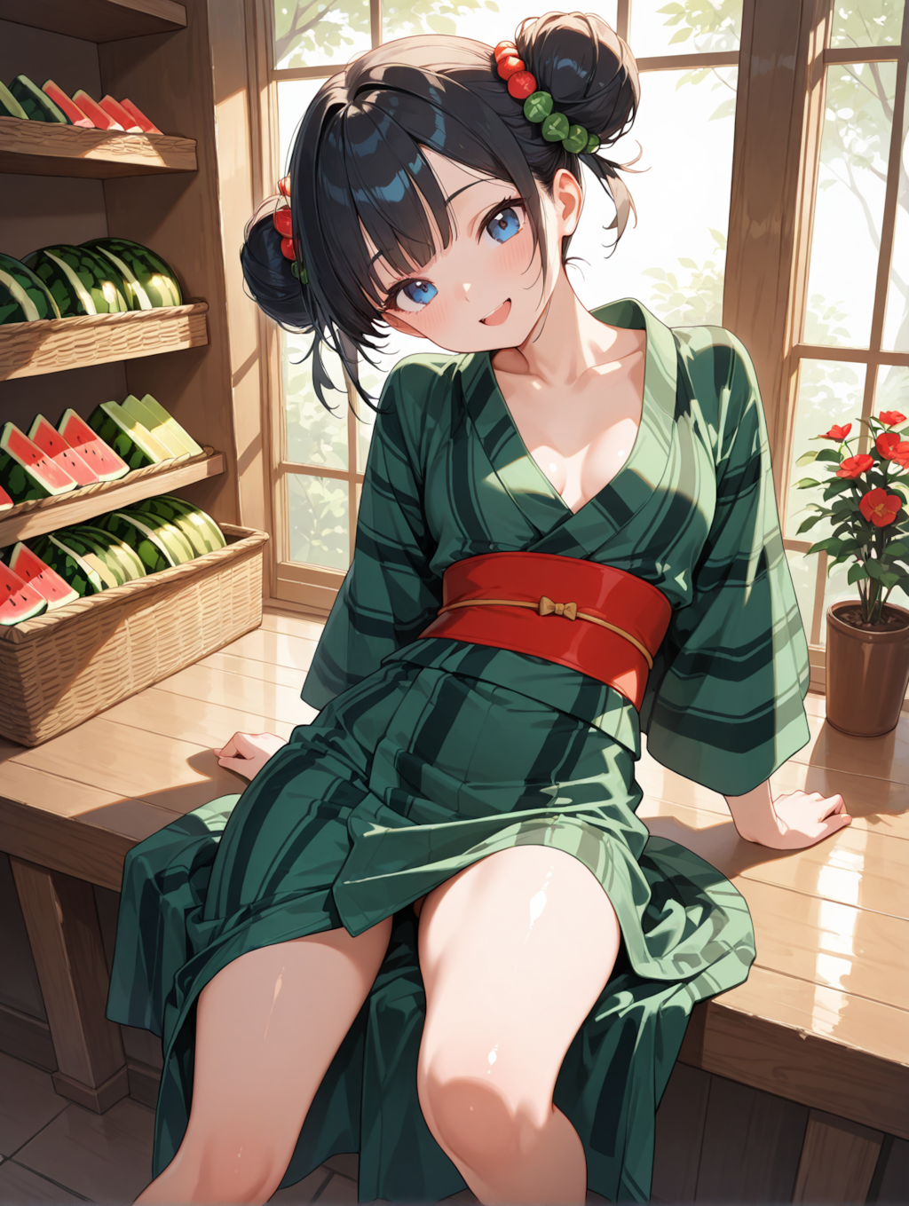 お花屋さん：🍉