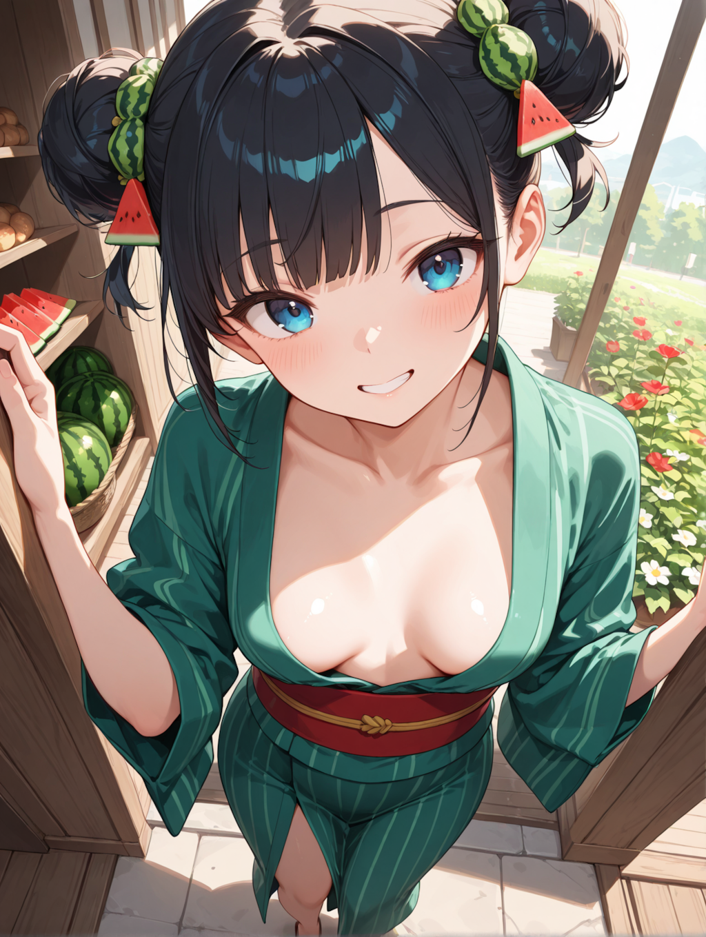 お花屋さん：🍉